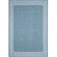 thumbnail image 1 of Contemporary Geometric Rug - 5 ft. 3 in. x 7 ft. 6 in., Ocean, Indoor/Outdoor Bordered Rug, Fade Resistant, Water Proof Rug | Decorative Area Rugs, 1 of 8