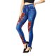 thumbnail image 5 of Gibobby Leggings térmicos mujer Leggings de mezclilla de imitación para mujer, pantalones de nueve puntos, sin costuras, estampados, ropa exterior(Rojo,G), 5 of 5