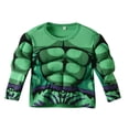 thumbnail image 5 of Traje de músculos de los Vengadores para niños, traje de hulk de manga larga para Halloween de Marvel, 5 of 5