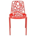 thumbnail image 2 of Afuera Living Chaise de Salle à Manger Moderne en Aluminium pour Intérieur et Extérieur Rouge Ensemble de 4, 2 of 9