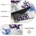 thumbnail image 6 of 2.7'x5' Area Rugs, Seahorse Coral Coastal Indoor Outdoor Area Rug for Living Room Bedroom, Nautical Summer Beach Ocean Sea Washable Bathroom Rugs Kitchen Floor Carpet Mats Home Decor Aesthetic, 6 of 8