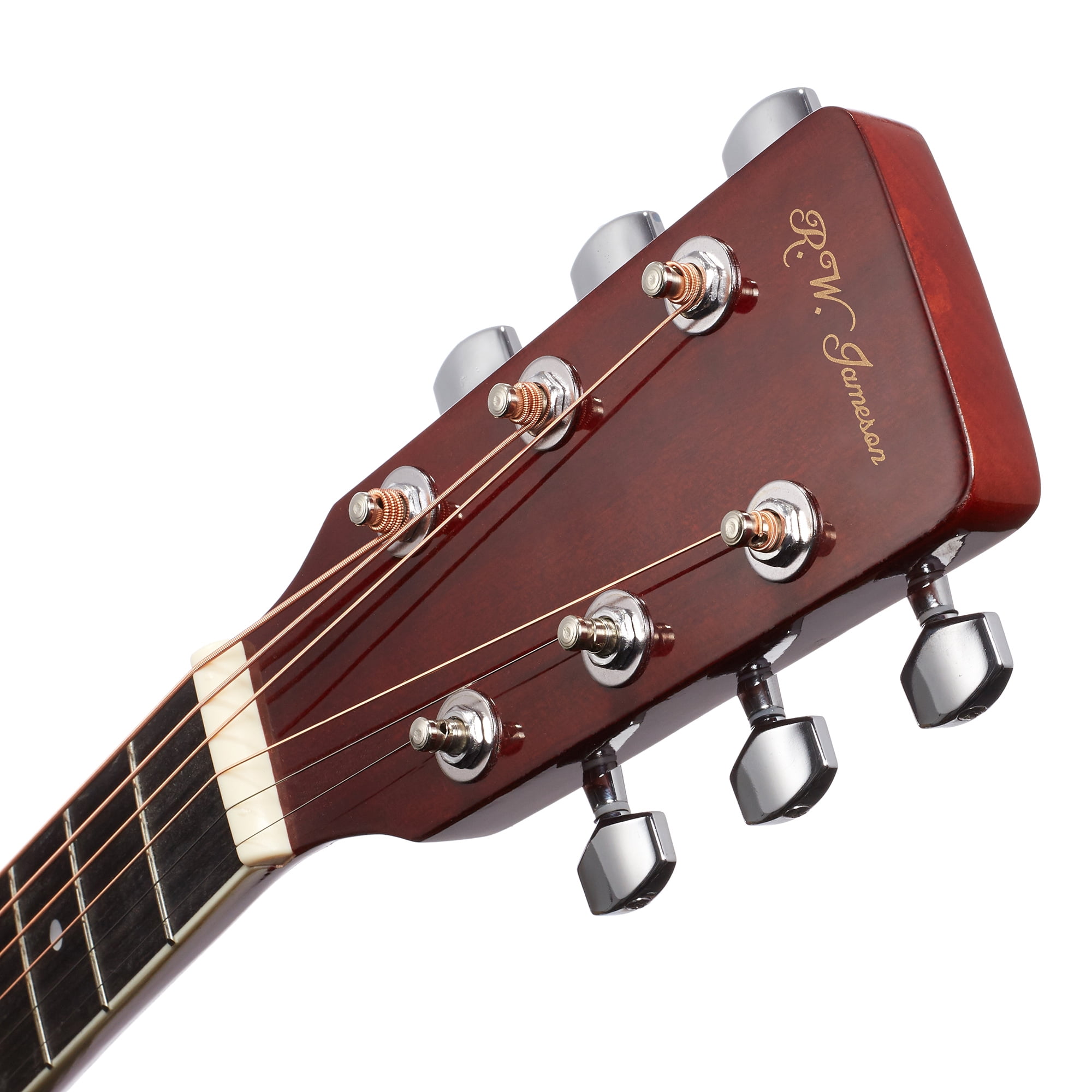Jameson 41-Inch Full-Size Acoustic Electric Guitar with Thinline Cutaway Design, Natural