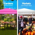 thumbnail image 4 of 10'x20' Party Tent, Outdoor Gazebo with 6 Removable Sidewalls, Outdoor Event Tent for Birthday Holiday Garden Patio Backyard, Pink, 4 of 6