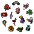thumbnail image 3 of 50 Pcs Neon Light Sticker Anime Icon Animal Cute Decals Stickers for Laptop Suitcase Guitar Fridge Bicycle Car, 3 of 8