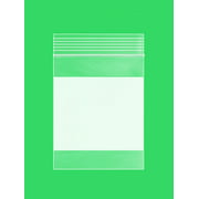 GPI - Case of 1000 3" x 4" CLEAR PLASTIC RECLOSABLE ZIP BAGS - Bulk 2 mil Thick Strong & Durable Poly Baggies With Resealable Zipper Top Lock & write-on white block, for storage, packaging & shipping