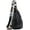 black, variant on Sling Bag for Women Crossbody, PU Leather Small Sling bags Sling Chest Shoulder Backpack for Traveling Hiking