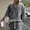 Gray, variant on Mens V-Neck 3/4 Sleeve T-Shirts Jerseys Top Oversized Jacquard Knitted Sweater Size S-3XL White