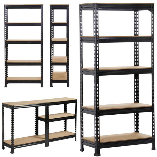 Yaheetech Adjustable 5Shelf Steel Shelving Unit Storage Rack, 59