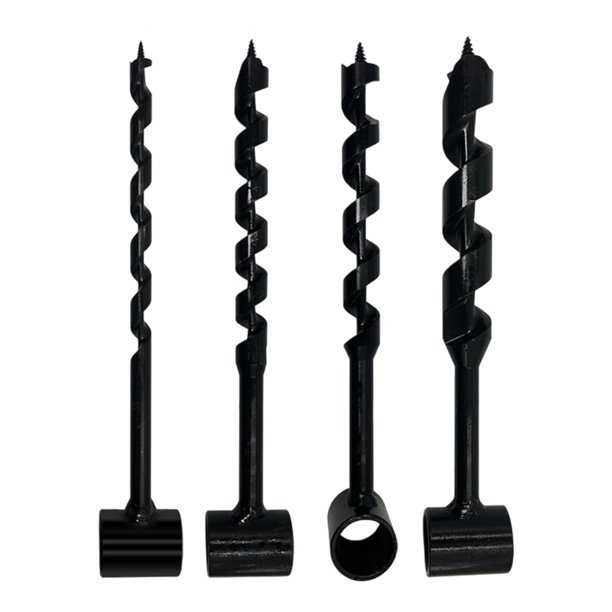 Llave de barrena manual, taladro para madera, herramienta de engranaje, perforadora manual resistente, broca para madera para mochileros, senderismo, 4 piezas