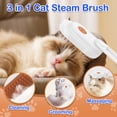 thumbnail image 5 of LAKWAR Cat Steam Brush for Shedding Spray Comb Brushes for Indoor Cat Pet Grooming Supplies for All Long-haired and Short-haired Pets Spritz Defur Comb for Cat Misting Cat Brush，White, 5 of 7