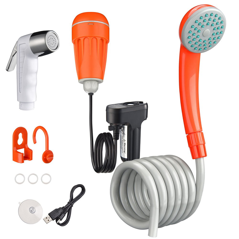 Portable Camping Shower Electric with Shower Head Rechargeable Water Pump 