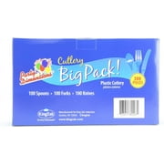Party Dimensions 80203 Solid Clear Combo Cutlery - 3000 Per Case