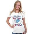 thumbnail image 3 of Hefty Smurf American Muscle USA Women's T Shirt Ladies Tee Brisco Brands L, 3 of 5