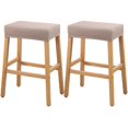 thumbnail image 1 of YISUN Fundas para taburetes rectangulares, paquete de 2 fundas elásticas impermeables para asiento de silla de montar, taburetes de bar, fundas para sillas de cocina, protector de cojín para sillas de, 1 of 1