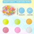 thumbnail image 4 of 70Pcs 7 Colors Glow in The Dark Beads 12mm Silicone Beads Bulk Colorful Luminous Loose Round Solar Beads for Jewelry Making Bracelets Keychain Necklace Christmas Decor DIY Craft Women, 4 of 5