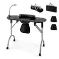 thumbnail image 1 of Costway Folding Manicure Table Portable Nail Desk with Dust Collector LED Lamp Carry Bag, 1 of 10