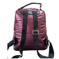 thumbnail image 2 of Mochila casual marca Luxo Brand modelo UNIBELLA de nylon sintética satinado acolchada color vino, 2 of 5