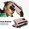 thumbnail image 6 of Dteck for Samsung Galaxy Z Fold 6 Case Wallet with Card Holder S Pen Holder, Premium Leather Magnetic Clasp Kickstand Shockproof Phone Cover with Finger Grip Key Ring,Rosegold, 6 of 8