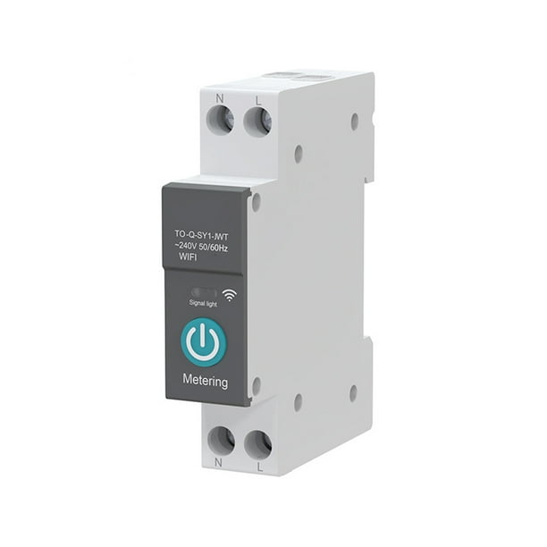 Speravity Interruptor de circuito inteligente ABS, Control remoto profesional de un solo canal, aplicación de cuenta atrás, asistente de voz, interruptor Herramientas eléctricas 16A Speravity TO010099-02