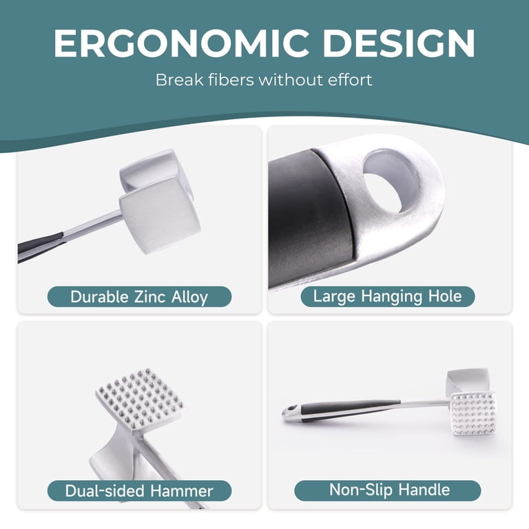 Kitexpert Meat Tenderizer Mallet with Ergonomic Handle photo 5