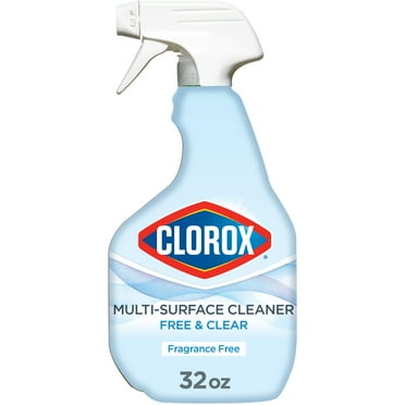 Clorox Free & Clear Multi Surface Cleaner, Spray Bottle, Fragrance Free, 32 fl oz