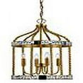 thumbnail image 2 of Cal Lighting Metal Pendant in French Gold Antiqued Mirror, 2 of 2