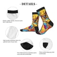 thumbnail image 4 of Bingfone Compression Socks for Women and Men Long Socks for Running Athletic Cycling Nurse- Colorful Giraffes with Drinks, 4 of 7