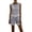 Gray, variant on Women's Striped Two-Piece Sleeveless Patchwork Trimmed And Shorts Casual Summer Set