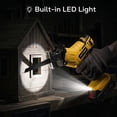 thumbnail image 2 of HOTREE Cordless Reciprocating Saw, Variable Speed, 2 x 2.0Ah Batteries, Blades Kit for Wood, Metal, PVC Cutting, Yellow, 2 of 8