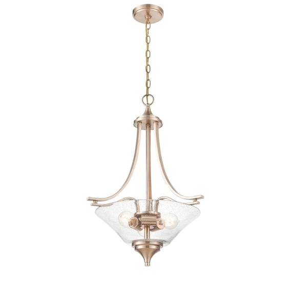 1473-MG Millennium Lighting Natalie - 3 Light Pendant-26.5 Inches Tall and 19 Inches Wide-Modern Gold Finish    -Traditional Installation