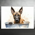 thumbnail image 2 of Belgian Malinois Dog Canvas Bathroom Décor - Unique Bath Wall Decor - Modern Canvas Bathroom Wall Art - Room Decor - Bathroom Decorations - Restroom Sign - Wall decor living room, 2 of 4