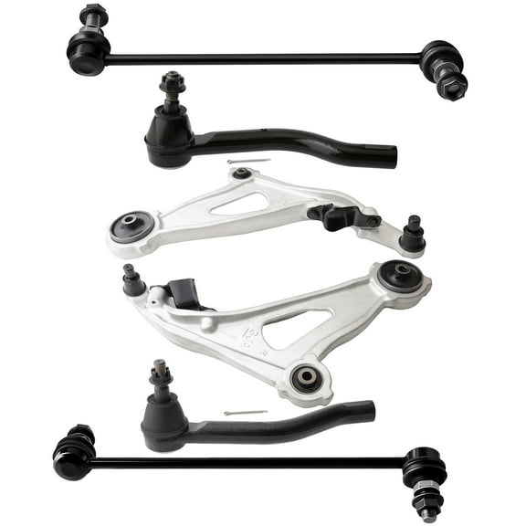 ECCPP - 6PC Front Lower Control Arm And Ball Joint Sway Bar Link Outer Tie Rod End Fit 2013 For INFINITI JX35 2014-2019 For INFINITI QX60 2013-2019 For Nissan Pathfinder