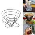 thumbnail image 2 of Reusable Steel Coffee Dripper Reusable Coffee Filter Baskets Coffee Dripper Paperless Permanent Pour Over Coffee Maker E4O6, 2 of 9