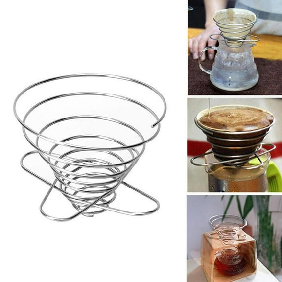 QHUDLV Reusable Steel Coffee Dripper Reusable Coffee Coffee Paperless Maker Dripper Pour Over Coffee R2k5 Permanent Filter
