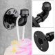 thumbnail image 2 of Industrial Pipe Hooks 3 Pack,Iron Robe and Towel Hook, Heavy Duty DIY Wall Mounted Rustic Coat Hanger Hat Holder, Black Hook, 2 of 4