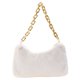 thumbnail image 2 of Bolso de hombro de felpa suave para mujer bolsa de hombro Ehuebsd con cadena gruesa cálida de piel Color caramelo Invierno, 2 of 9