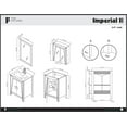thumbnail image 5 of Fine Fixtures Imperial Collection 24" Bathroom Vanity Cabinet Set, Ebony wave, 5 of 7