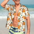 thumbnail image 3 of Haiem Squirrel With Colorful Tail Printed Hawaiian Shirt for Men - Men’s Casual Beach Summer Shirts - Stretch Fabric with Modern Fit-3X-Large, 3 of 7
