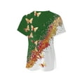 thumbnail image 2 of Gvmfive Women Short Sleeve T-shirt Print Round Neck Blouse Casual Tops, 2 of 5