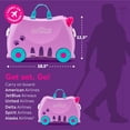 thumbnail image 2 of Maleta infantil Trunki Ride-On Cassie Cat Lilac de 18 litros con ruedas, 2 of 7