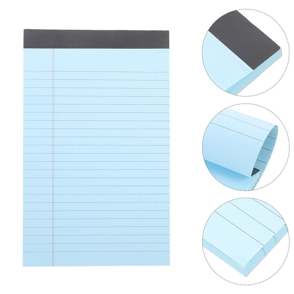 FELTECHELECTR Blue Memo Pad for Daily Use with Nonstick Design and Lined Paper 4pcs