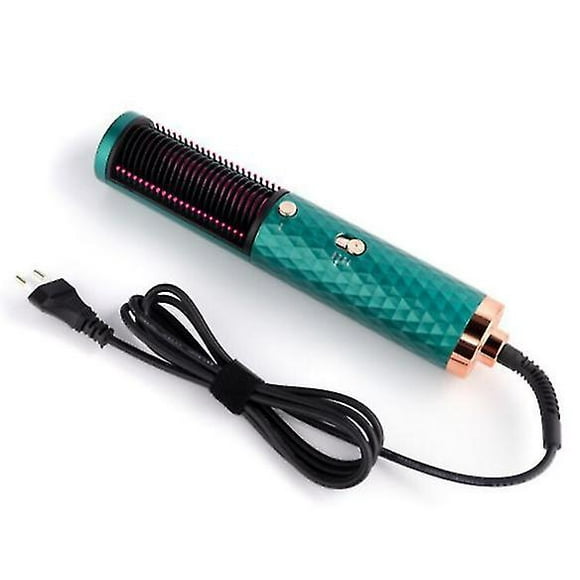 Straightening Brush, 3 In 1 One Step Hair Dryer Brush(green)