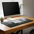 thumbnail image 7 of Gaming Mouse Pad - Green XXL Non-Slip Rubber Base 35.4" X 15.7" for Game Office, Park Nature Mountain Trees Mist, 7 of 7