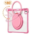 thumbnail image 3 of for iPad Air 11" 2025/2024 Case with Stand & Portable Handle, Protective Clear Shockproof Dropproof Rugged Shoulder Strap Kids Friendly Cover for iPad Pro 11" 2022/2021/2020/2018, Rose, 3 of 15