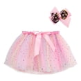 thumbnail image 6 of LYHaoo Girls Star Tutu Skirt With Rainbow Sequin Trim And Mesh Layer For Dance Performance Party Play Dress Up Girls Cute Skirt,Sizes 2-4 Years, 6 of 6
