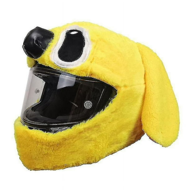 Fundas de peluche para casco de motocicleta con dibujos animados, divertido paseo y regalo, casco no incluido