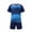 Navy_1, variant on Toddler Kid's 2 Piece Outfit Suits Soccer Training Top Short Sleeve Shorts Sport