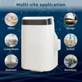 thumbnail image 5 of 3-in-1 Portable Air Conditioner with Dehumidifier and Fan - 10,000 BTU for Rooms Up to 450 Sq. Ft., Remote Control, Sleep Mode & 24H Timer, 5 of 6