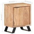 thumbnail image 5 of vidaXL Bedside Cabinet 15.7"x11.8"x19.7" Solid Acacia Wood with Live Edges, 5 of 11