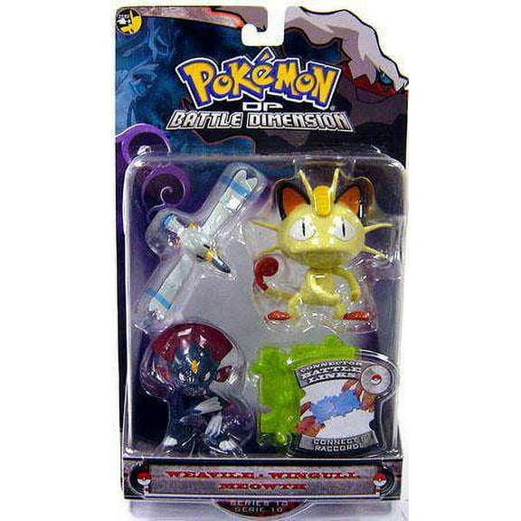 Pokemon Series 10 Weavile, Wingull & Meowth Figure 3-Pack